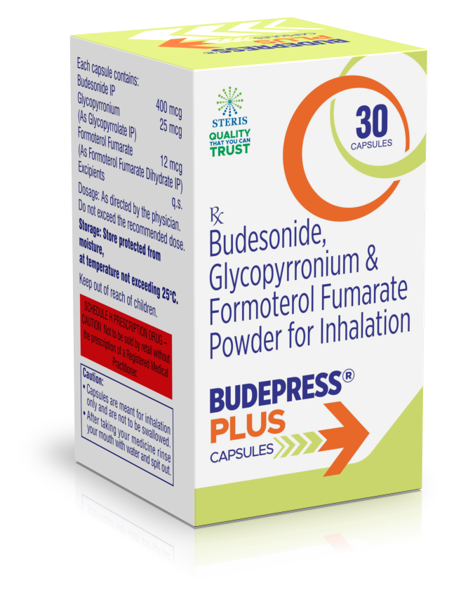 Budepress Plus Capsules product pack