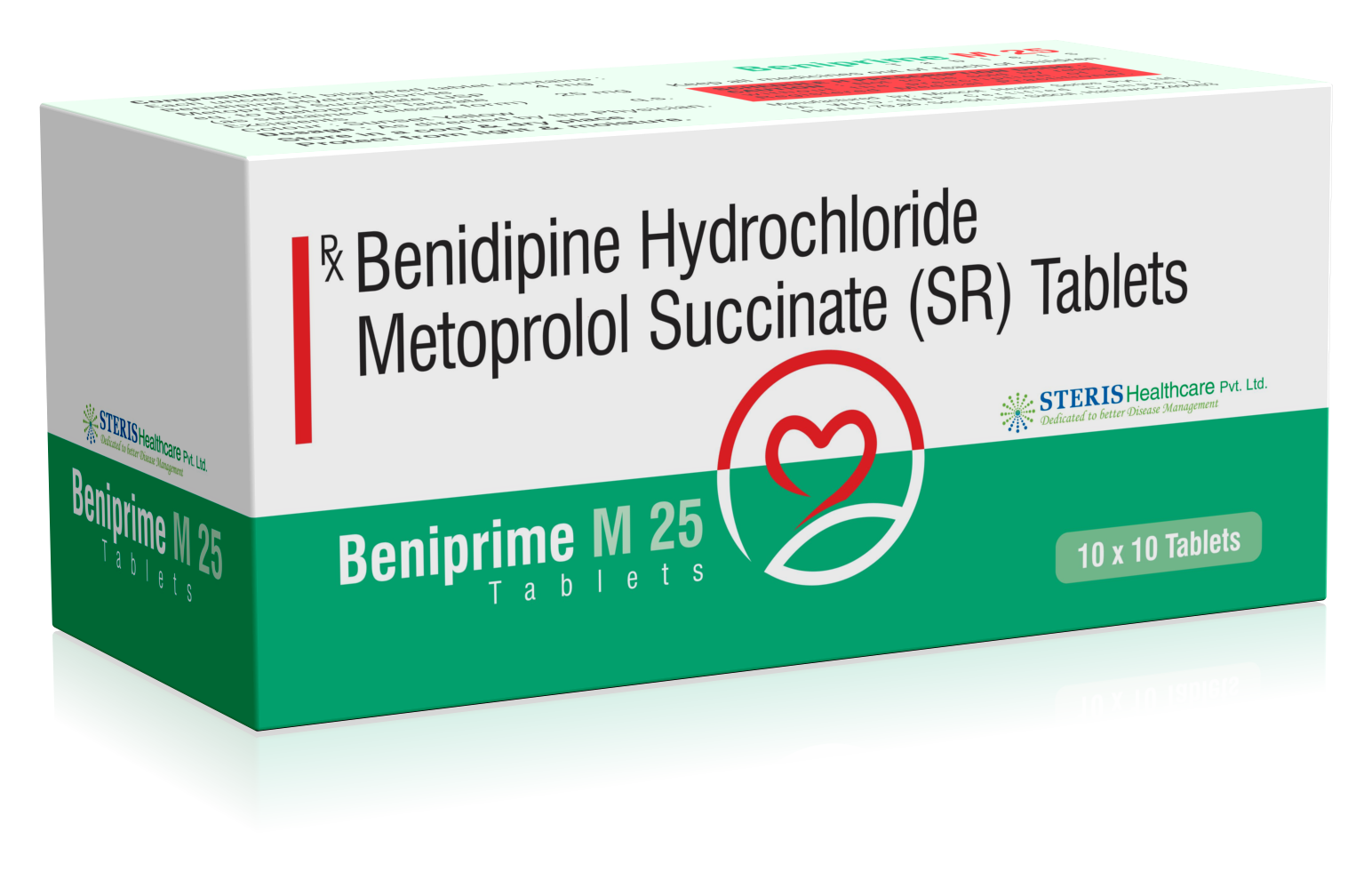 Beniprime M 25 Tablet product pack
