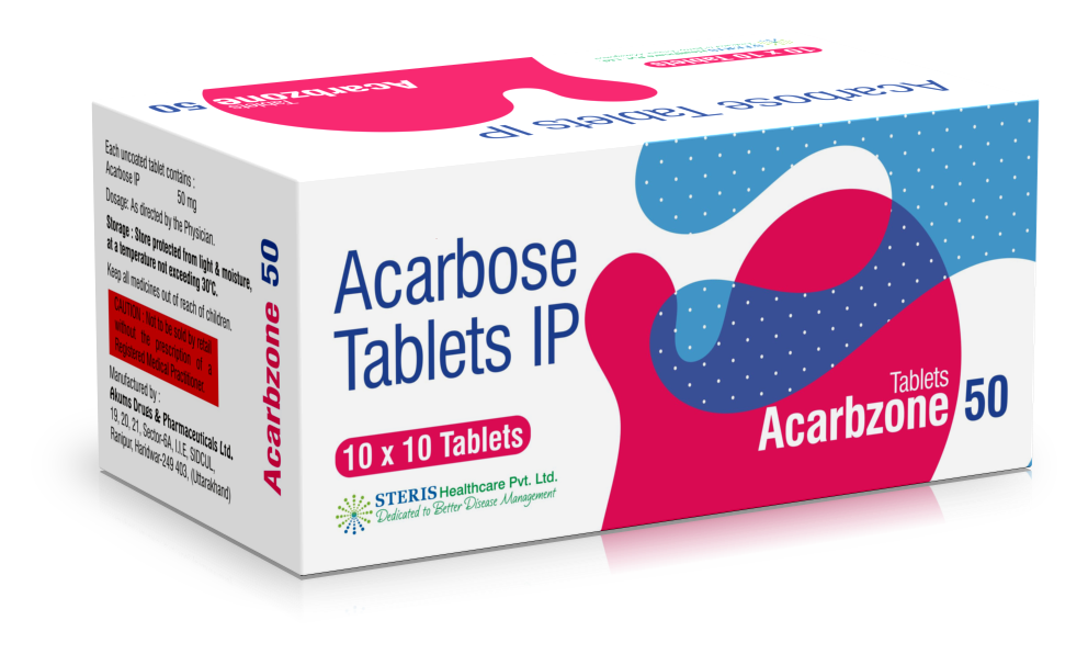 Acarbzone 50 product pack