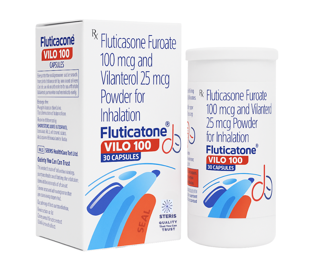 Fluticatone Vilo 100 product pack