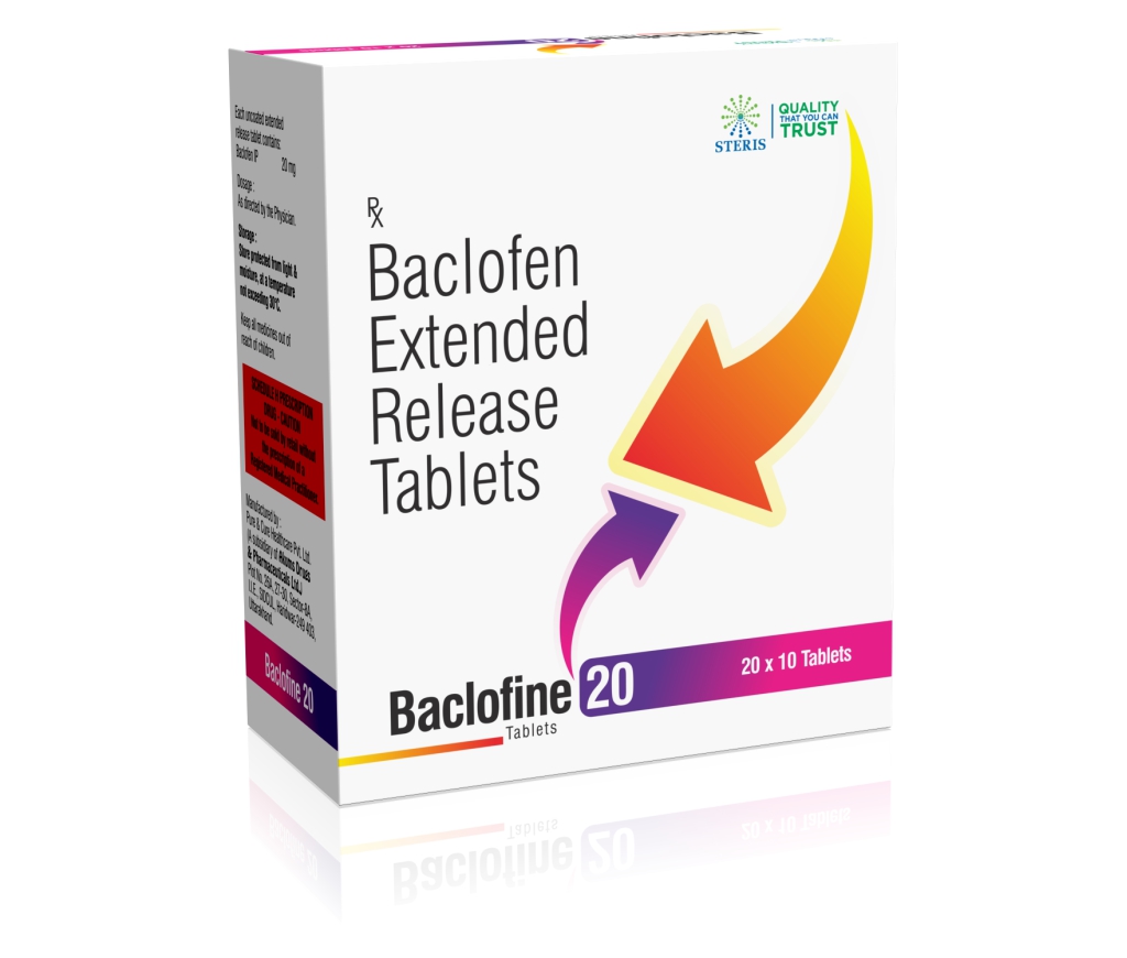 Baclofine 20 product pack