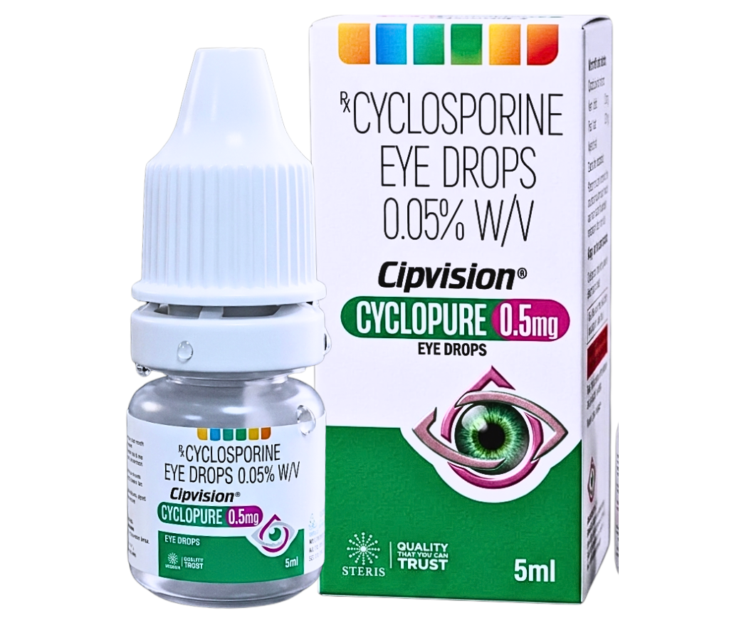 Cipvision Cyclopure 0.5 mg product pack