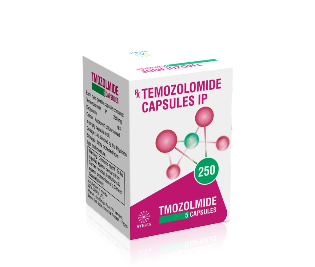 Tmozolmide 250 product pack