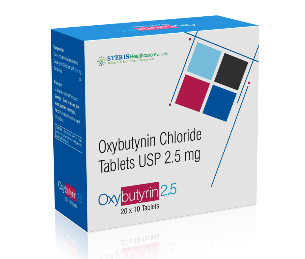 Oxybutyrin 2.5 product pack