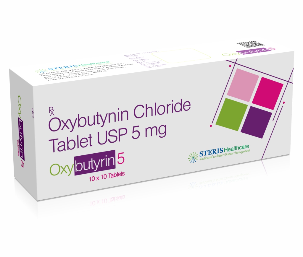 Oxybutyrin 5 product pack