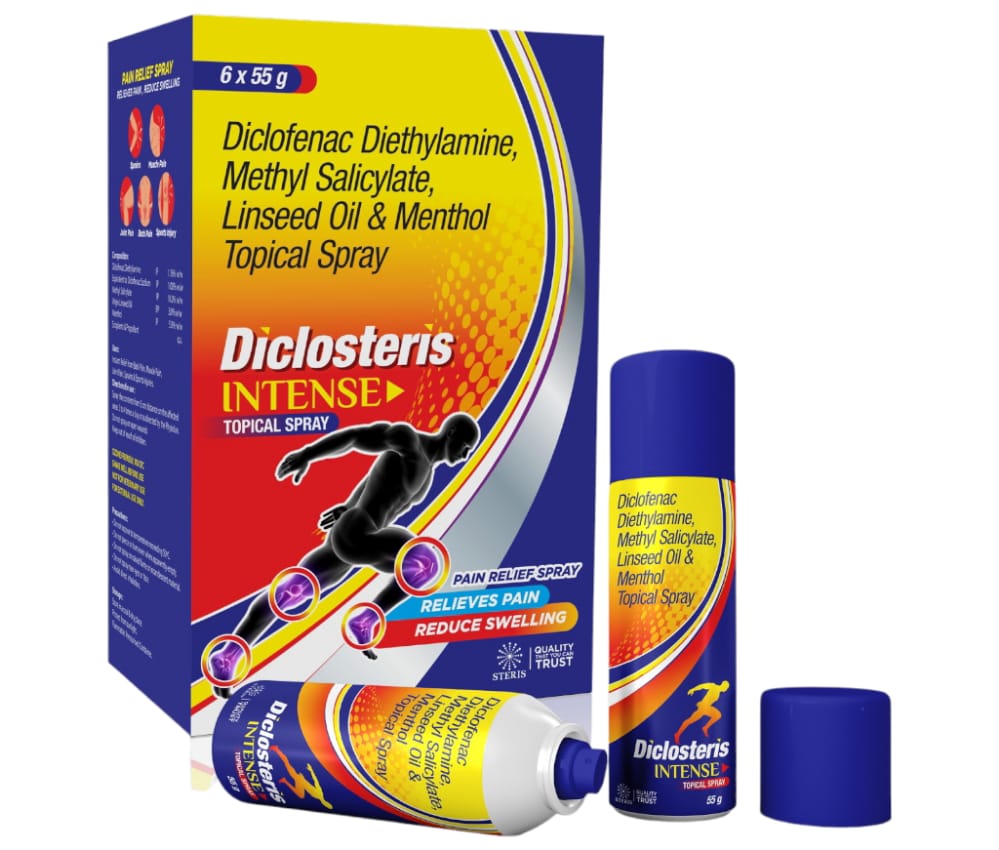 Diclosteris Intense Topical Spray product pack
