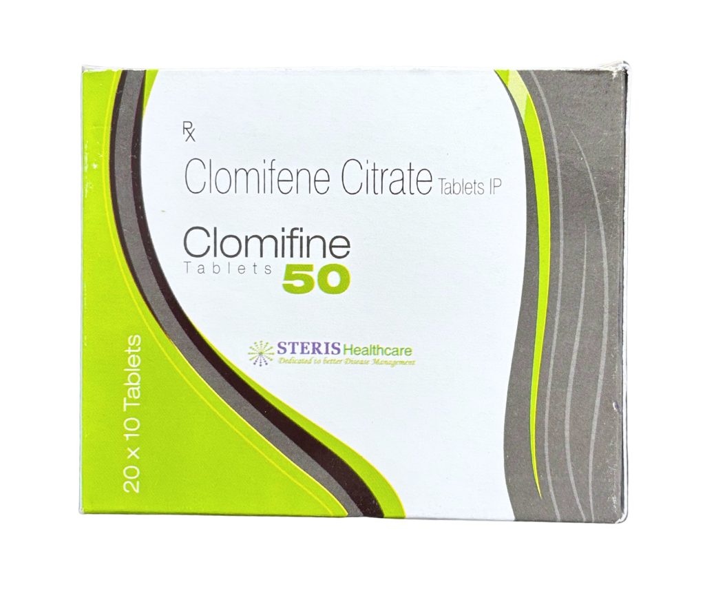 Clomifine 50 product pack