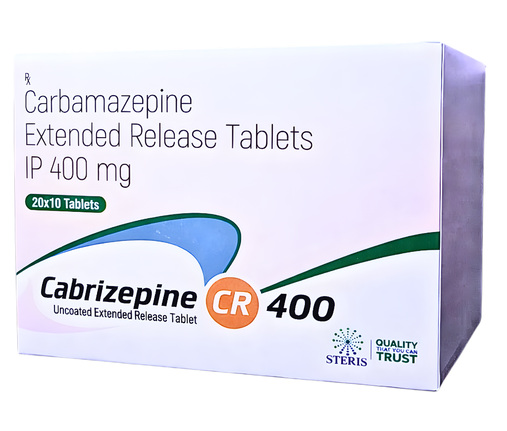 Cabrizepine CR 400 product pack