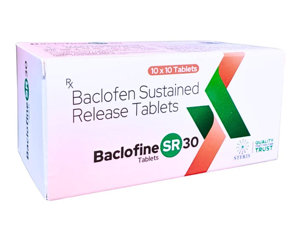 Baclofine SR 30 product pack