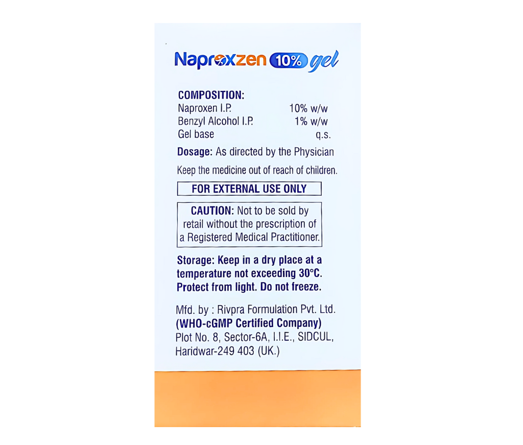 Naproxzen 10% Gel view 5