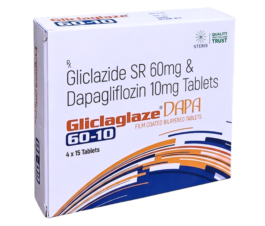Gliclaglaze Dapa 60/10 Tablet product pack