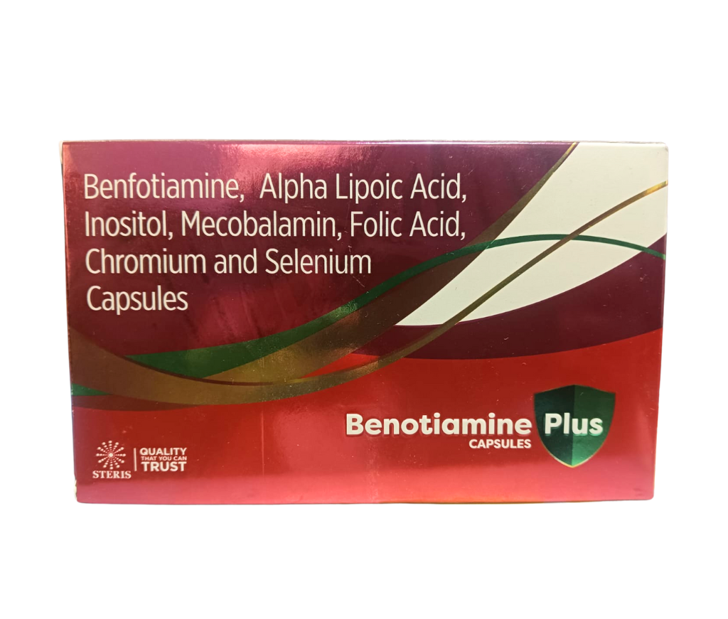 Benotiamine Plus Capsules product pack