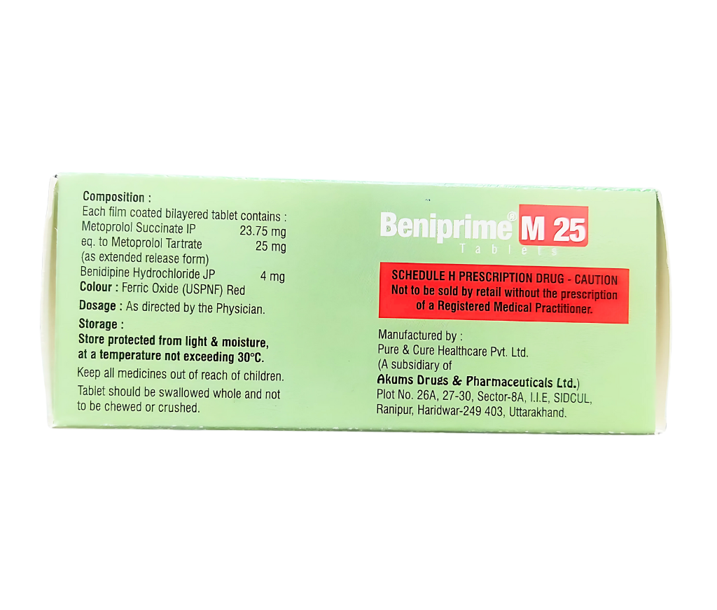 Beniprime M 25 Tablet view 5