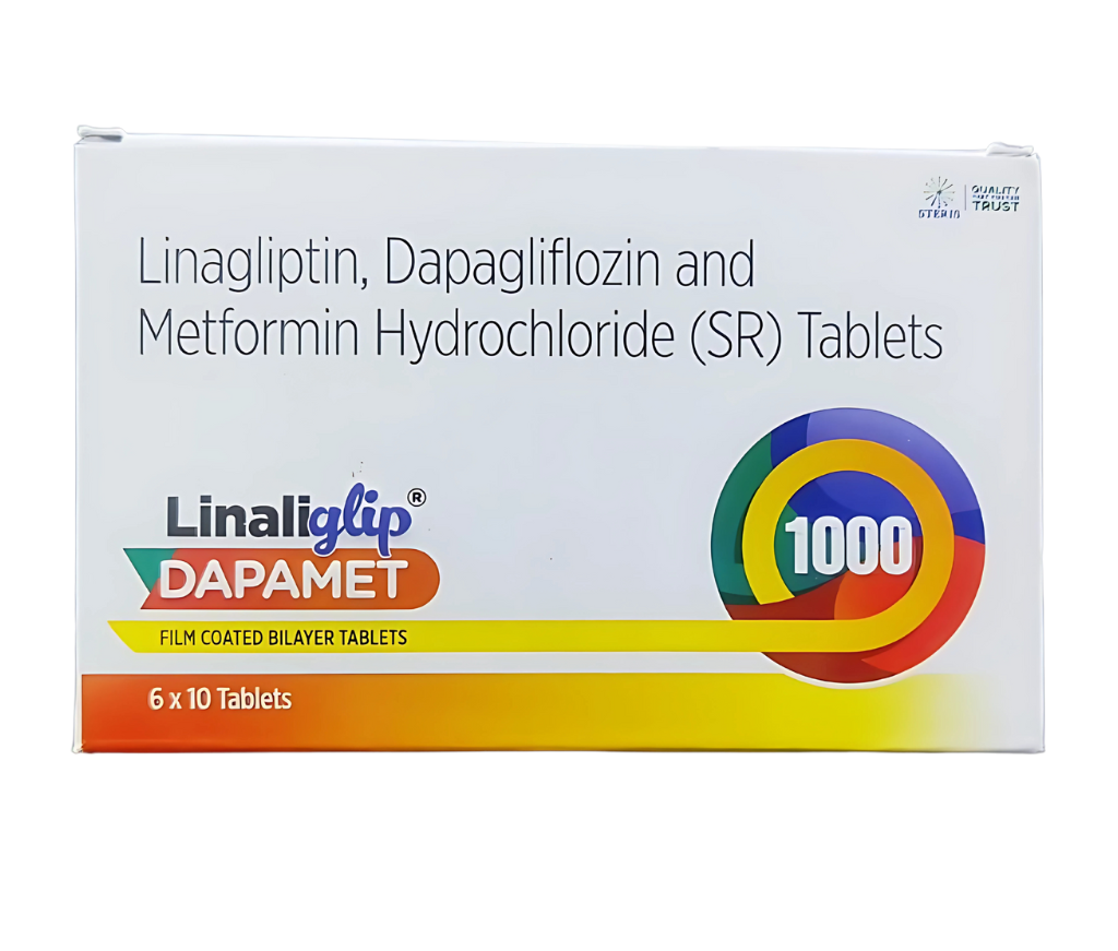 Linaliglip Dapamet 1000 product pack