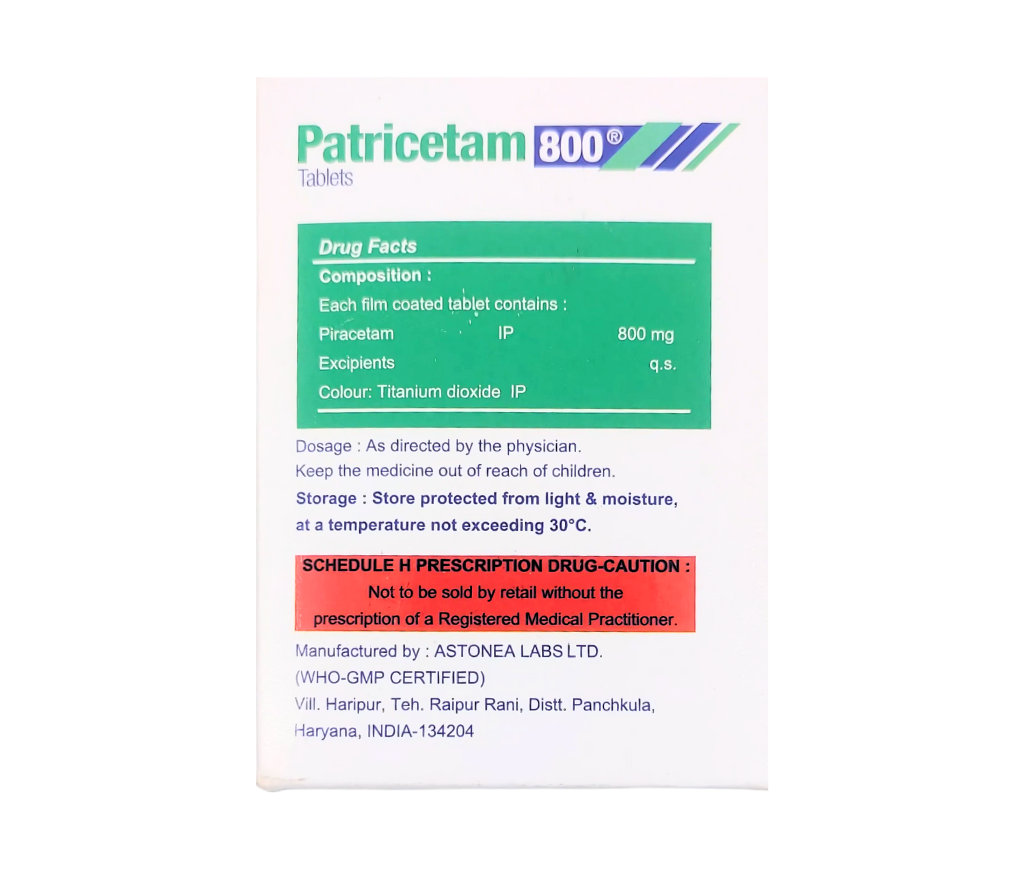 Patricetam 800 view 3