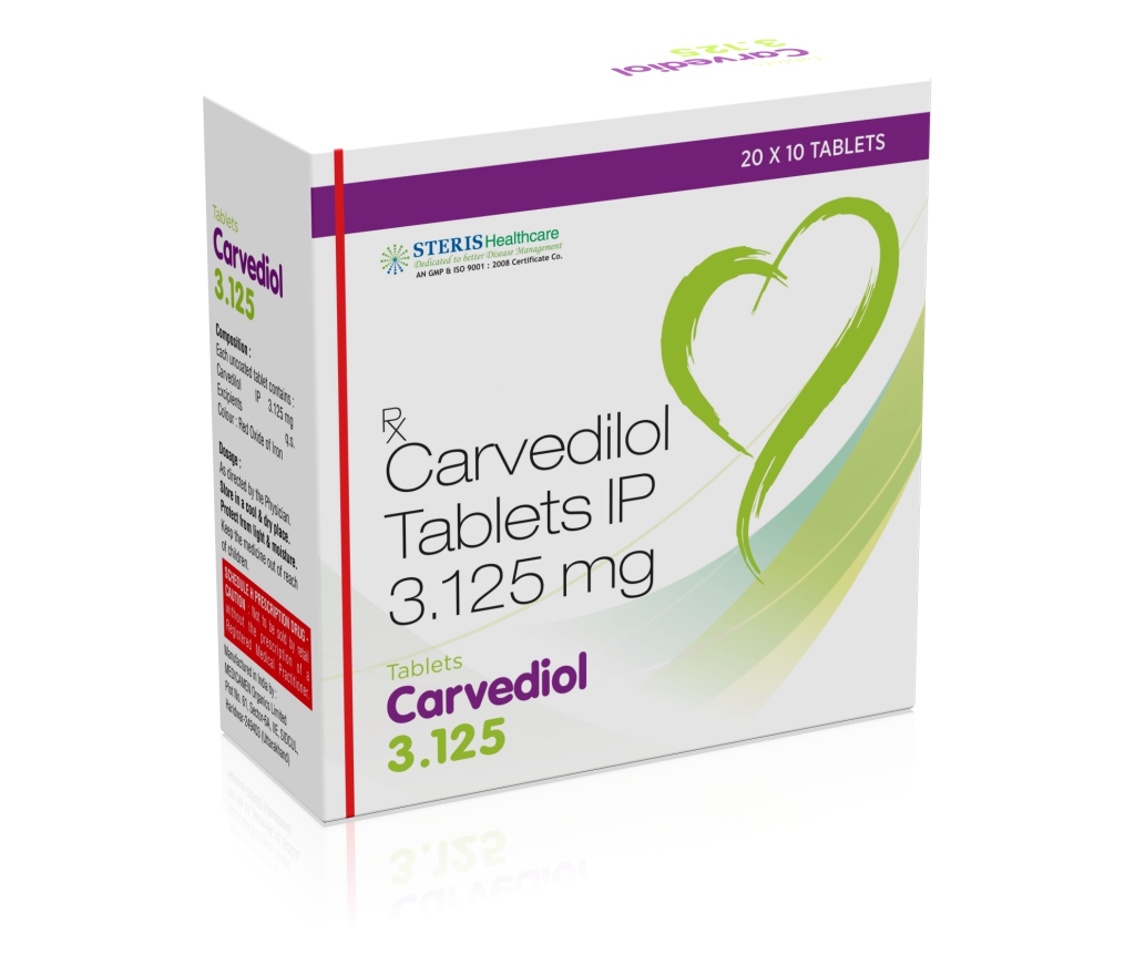 CARVEDIOL 3.125 product pack