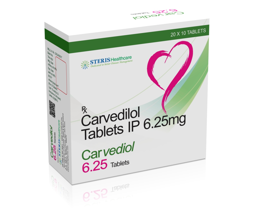 CARVEDIOL 6.25 product pack