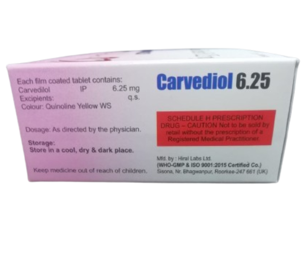 CARVEDIOL 6.25 view 2