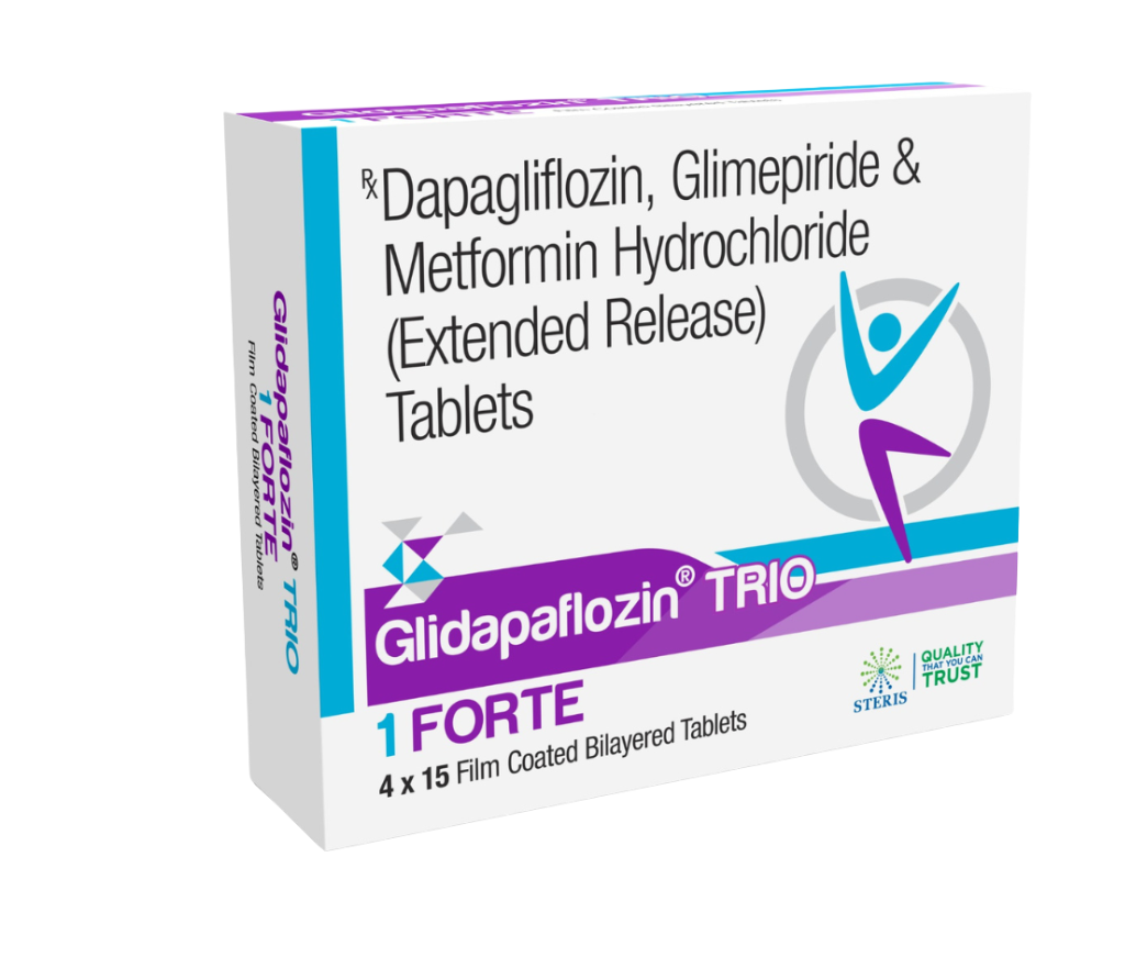 Glidapaflozin Trio 1 Forte product pack