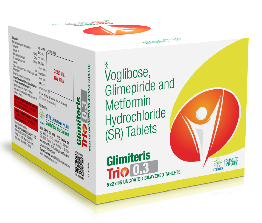 Glimiteris Trio 0.3 product pack