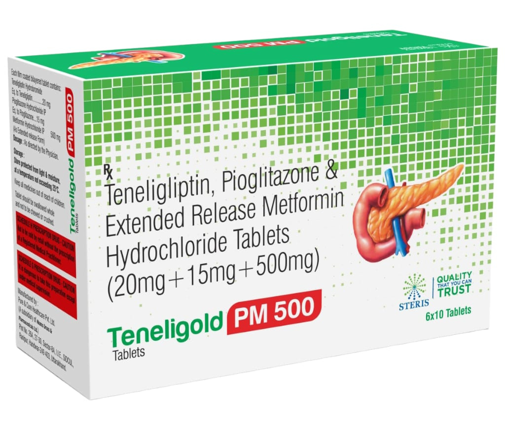 Teneligold PM 500 product pack