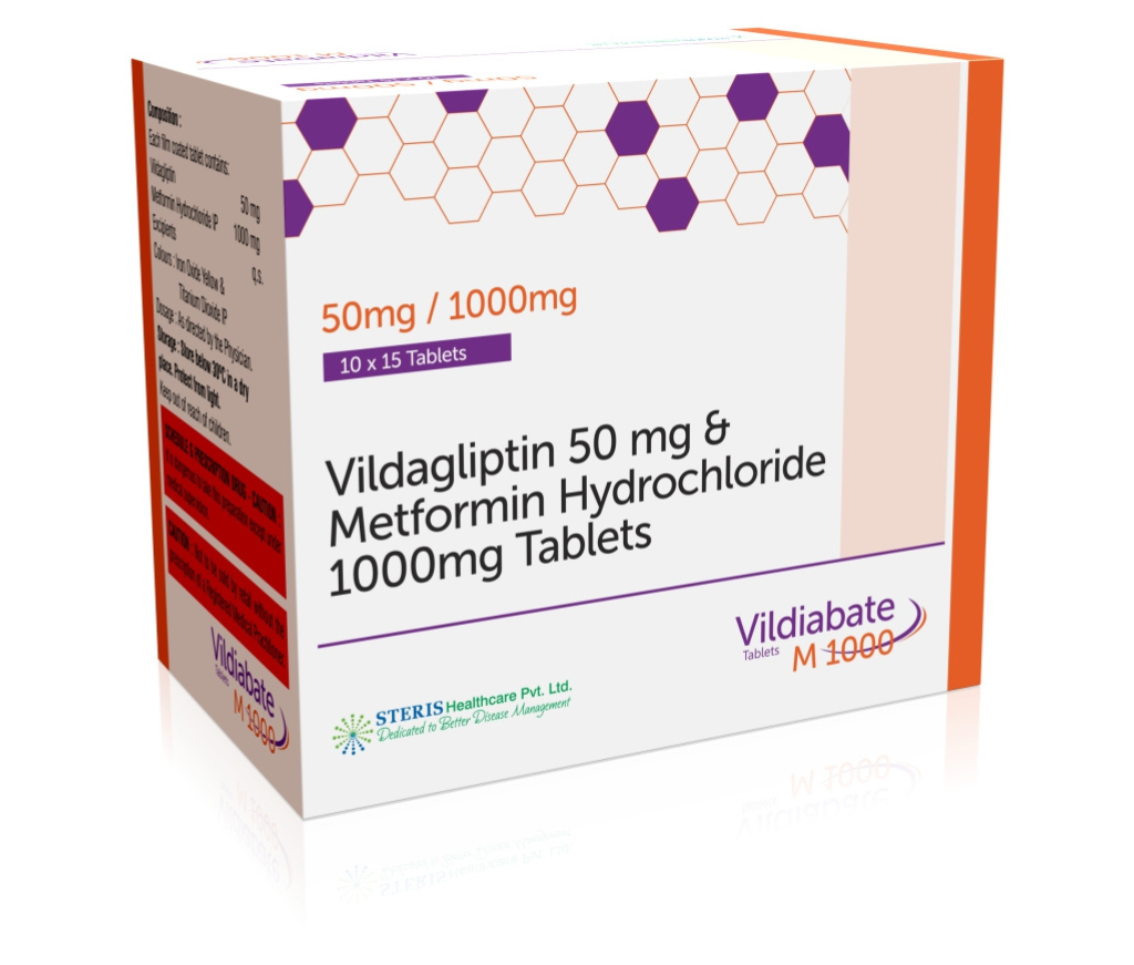 Vildiabate M 1000 product pack