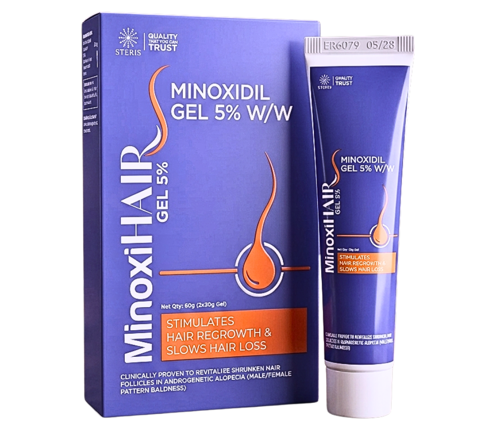 Minoxihair Gel 5% product pack