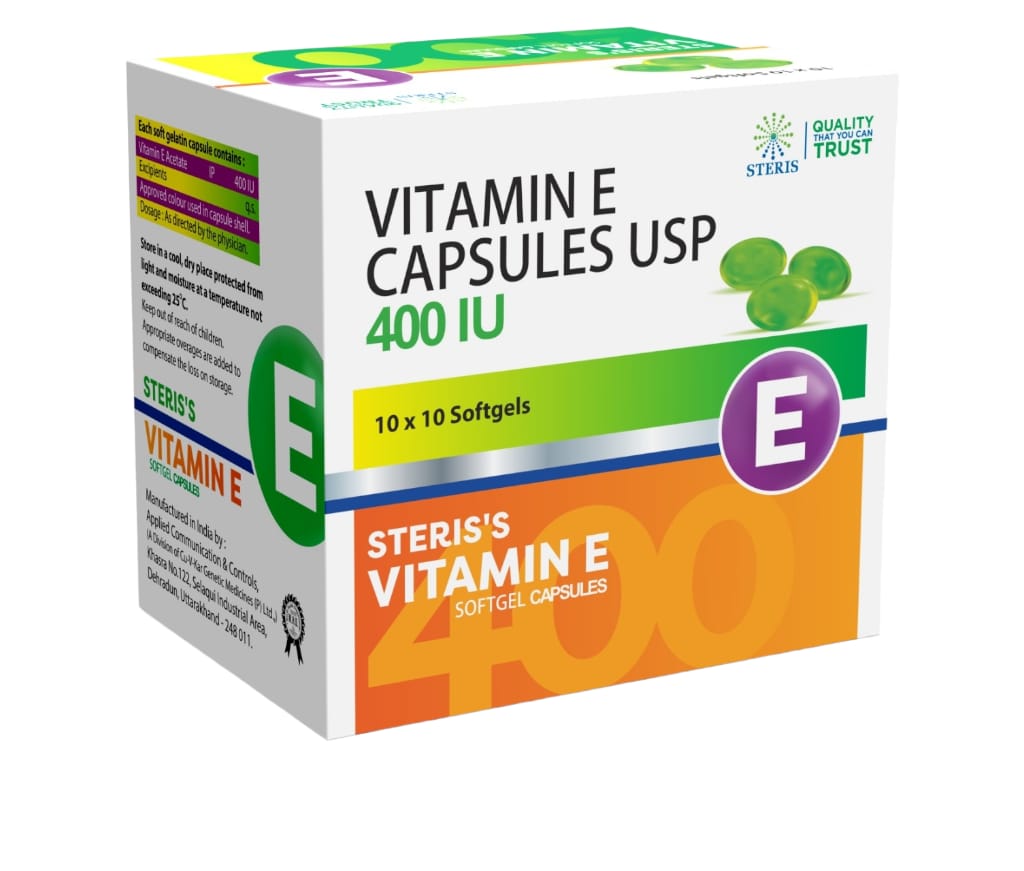 STERIS'S VITAMIN E product pack