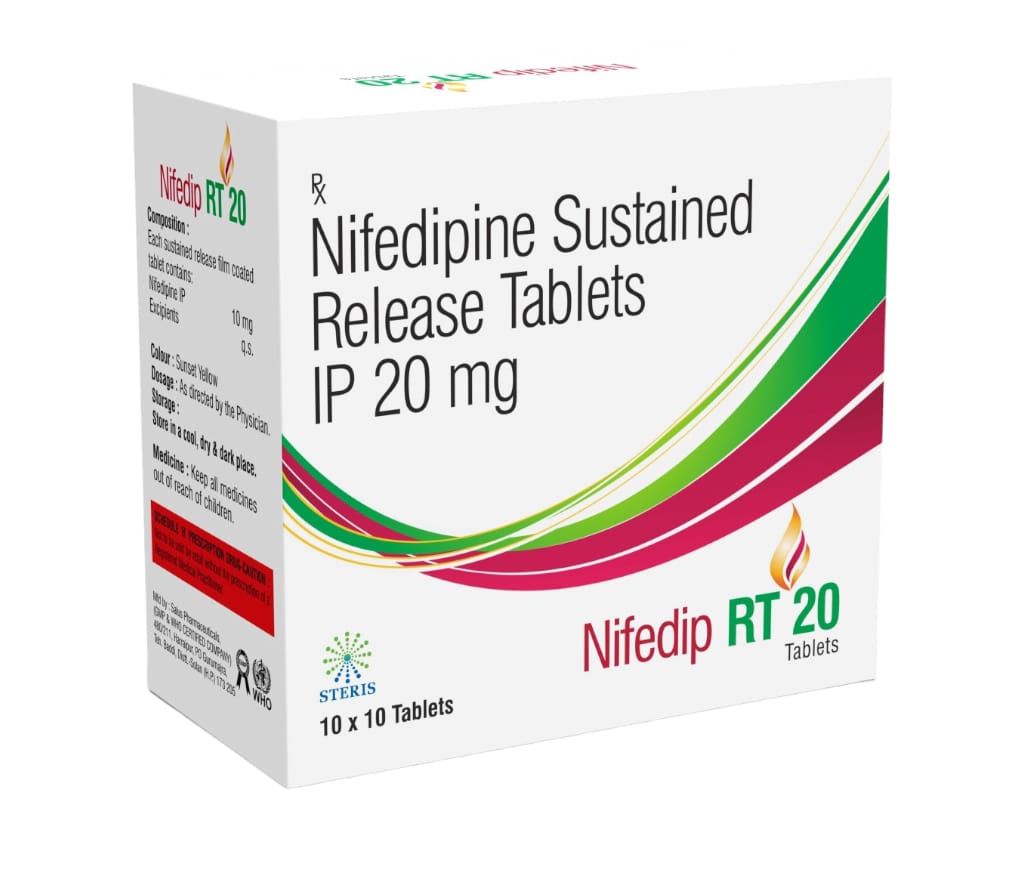 Nifedip RT 20 product pack
