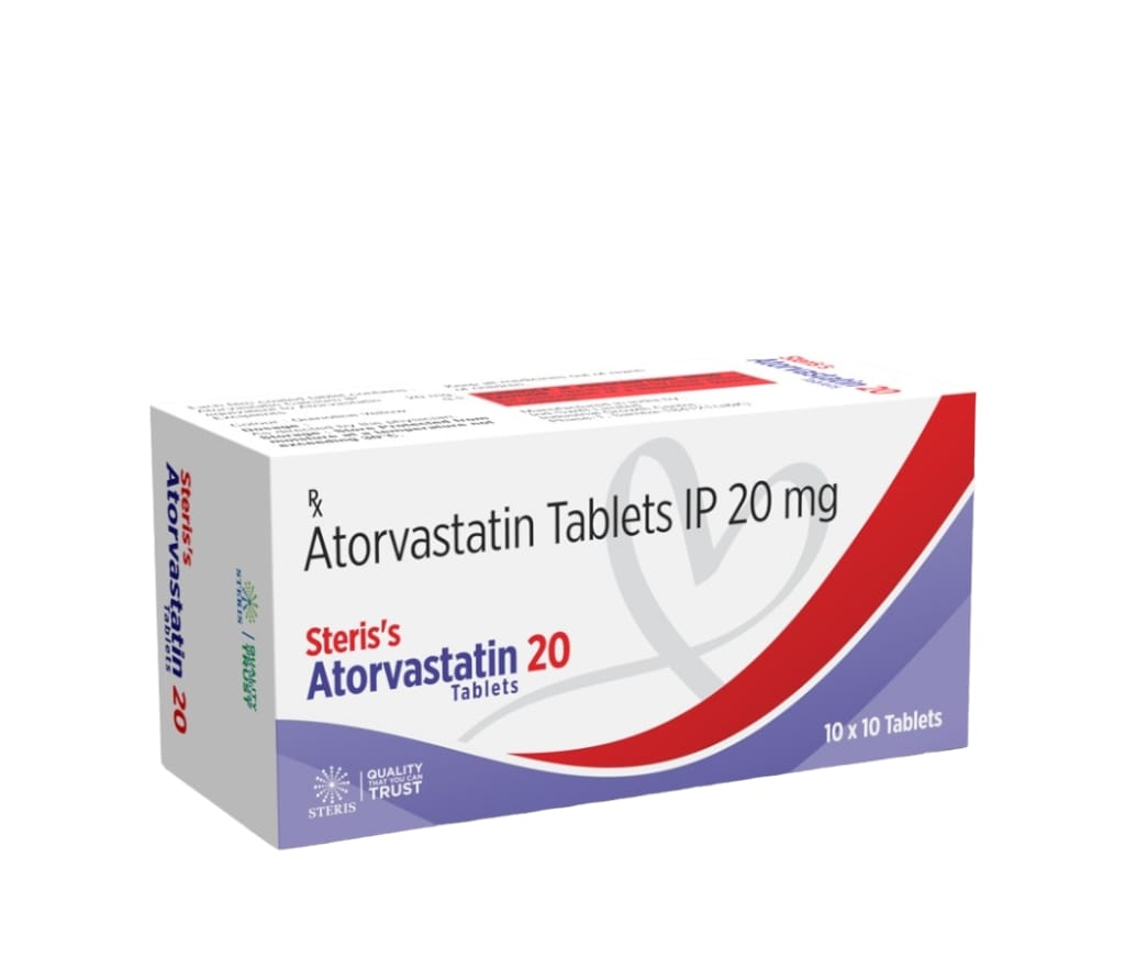 STERIS ATORVASTATIN 20 product pack