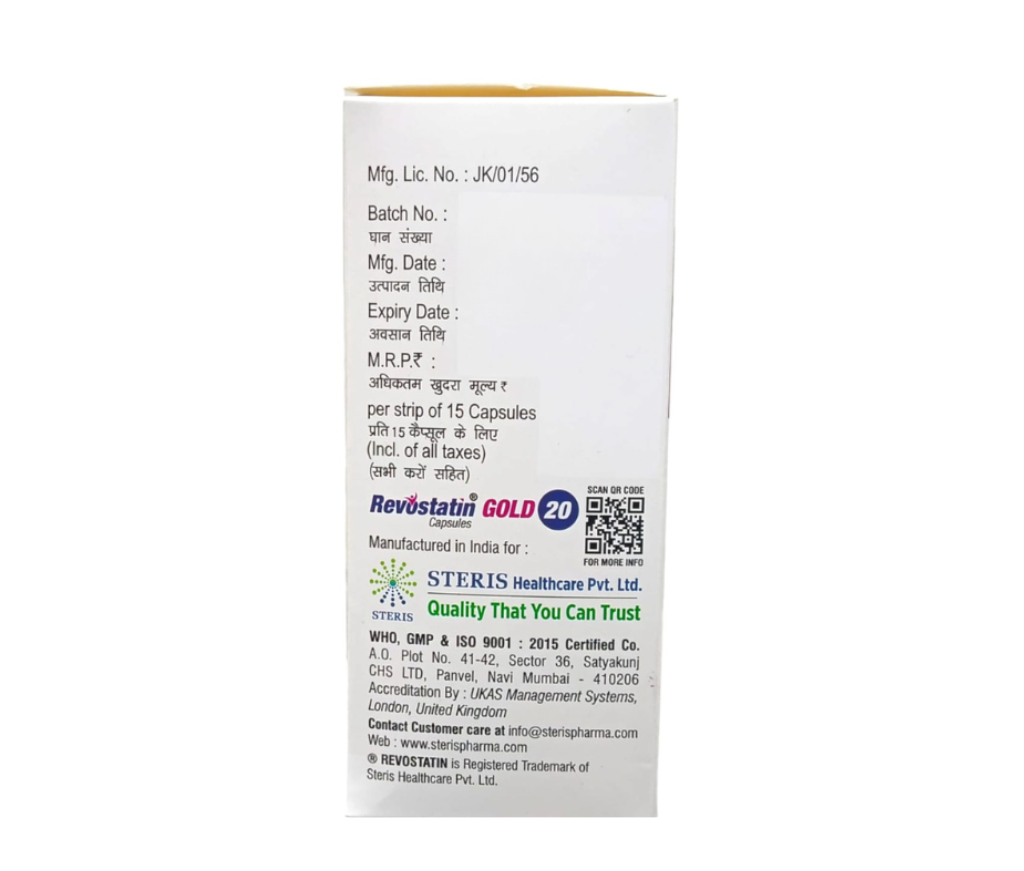 REVOSTATIN GOLD 20 view 3