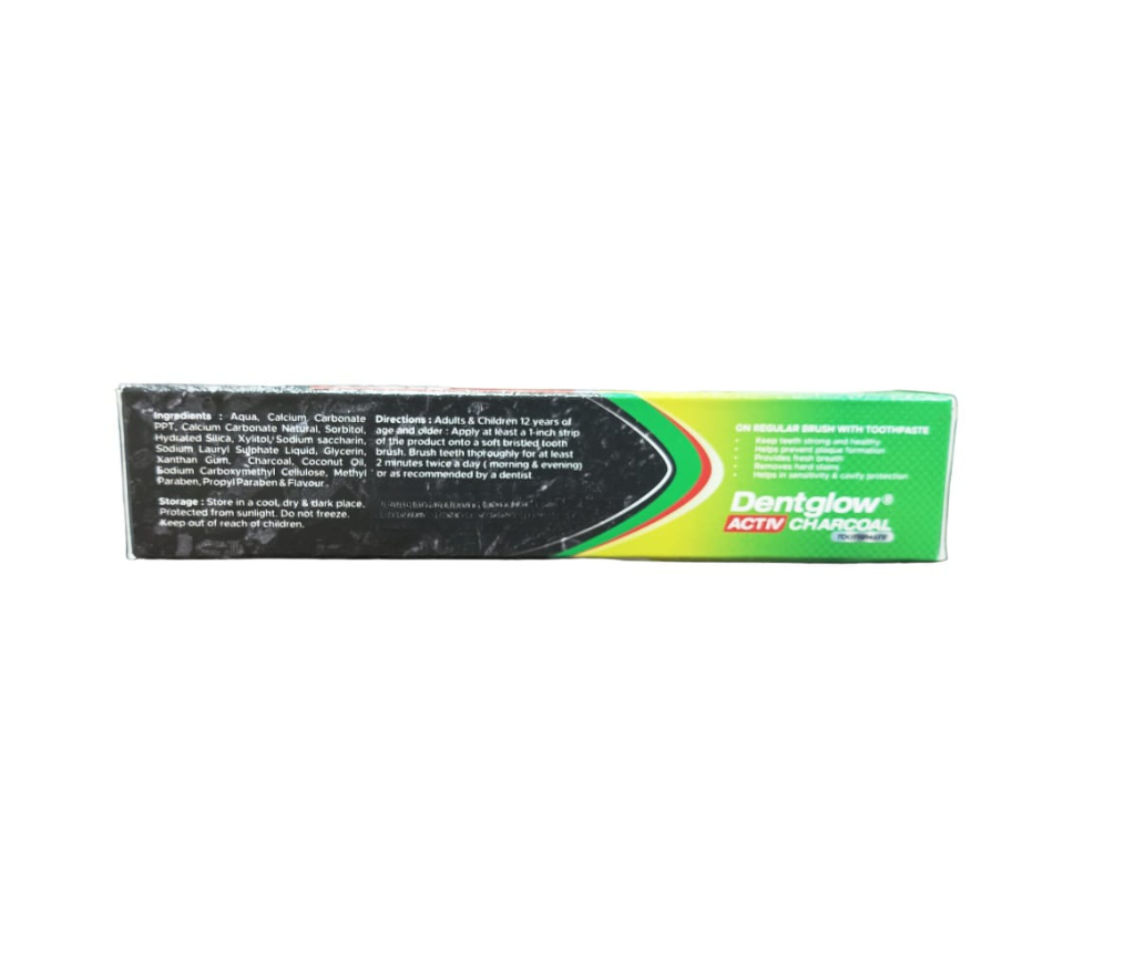 DENTGLOW ACTIV CHARCOAL TOOTHPASTE view 2