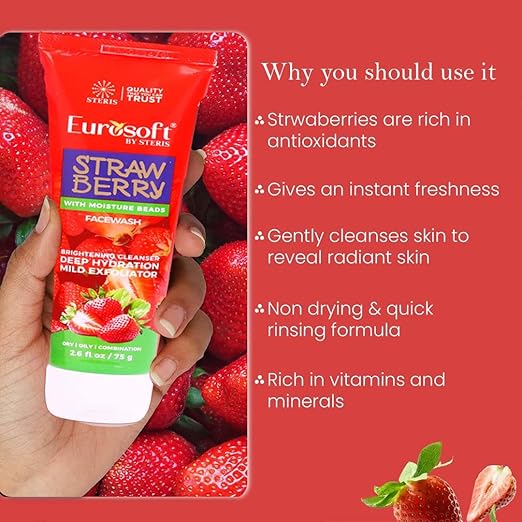 Eurosoft Strawberry Face Wash view 3